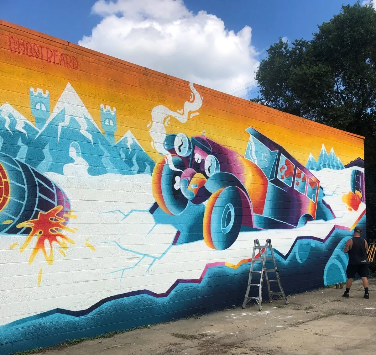 Murals painted for Detroit’s community-based partner, Vanguard CDC