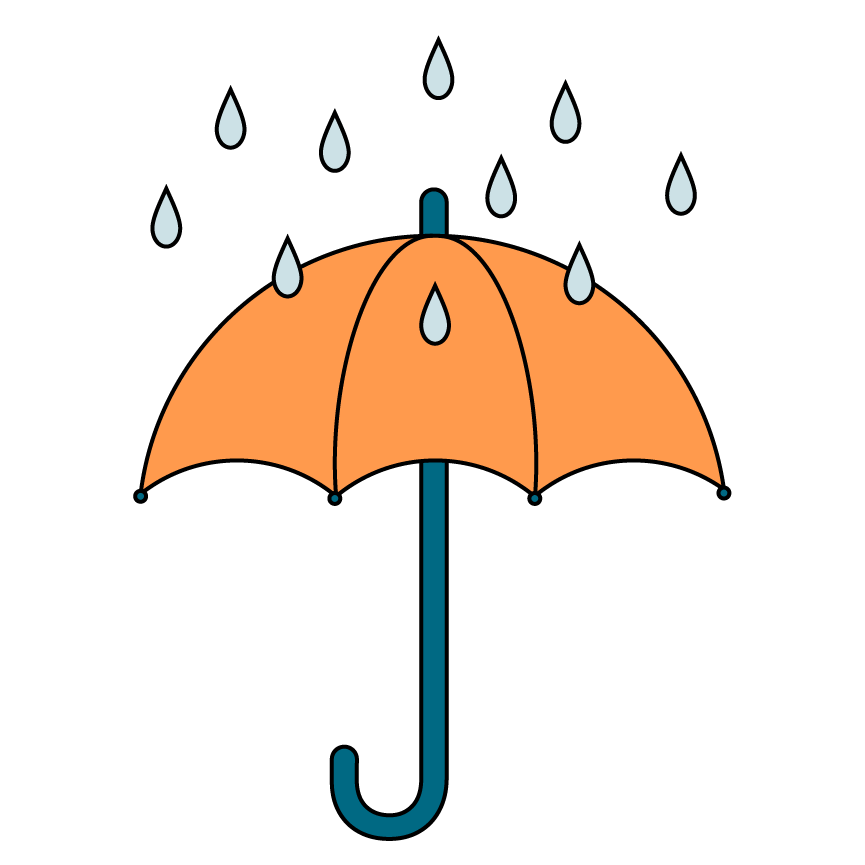 Illustration of an umbrella