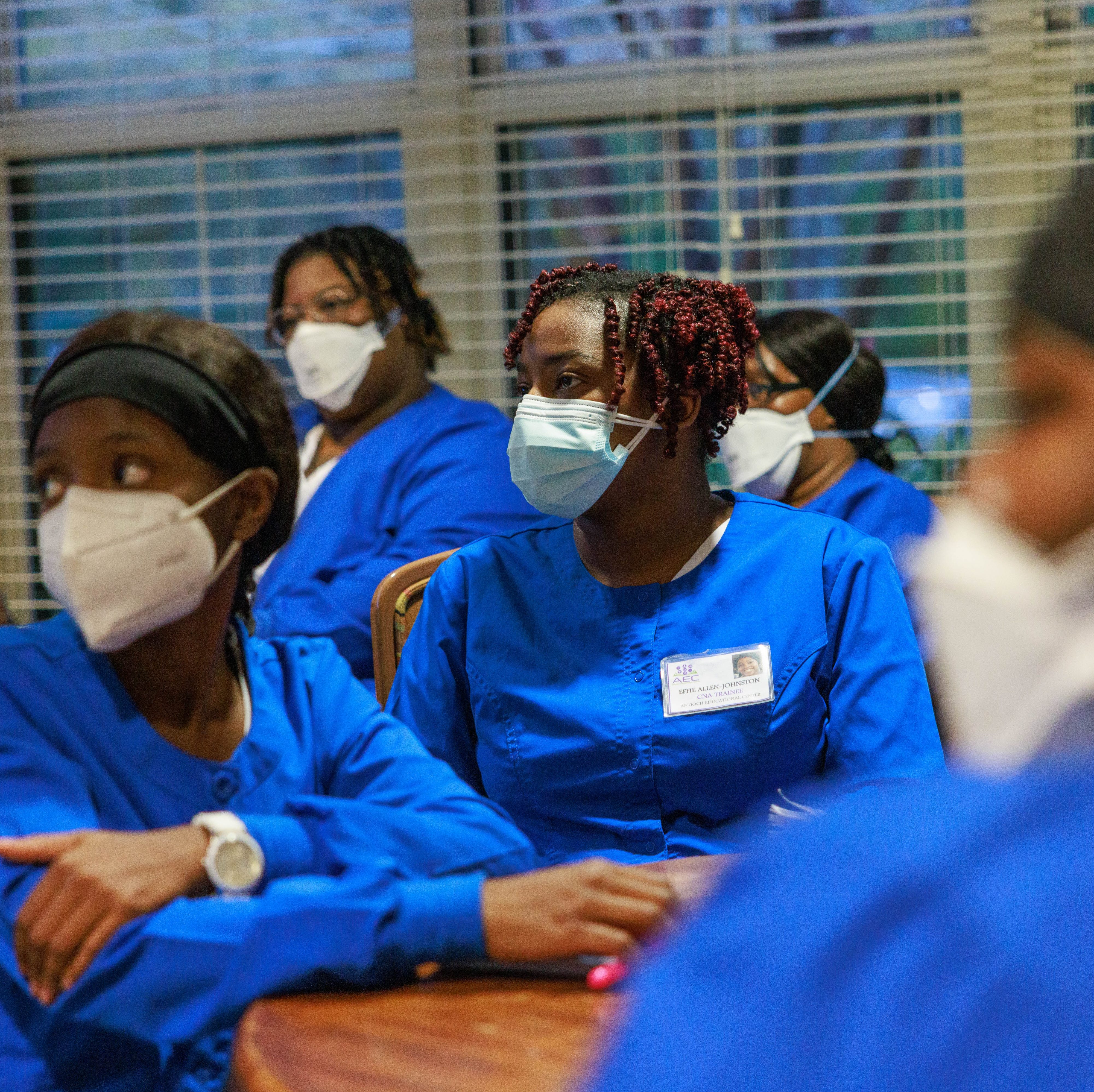 Nurses in the Antioch Education Center Nursing program