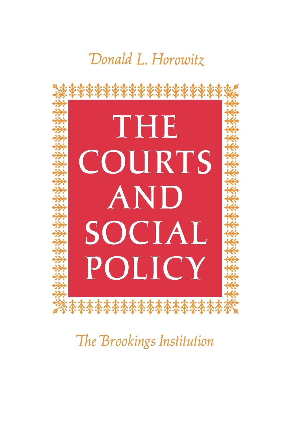 Cover: The Courts and Social Policy