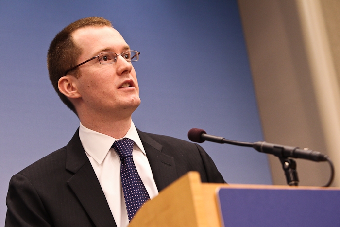 Matthew Chingos speaks at Brookings on March 27, 2013.