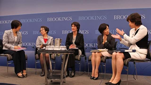 Roundtable of Japanese Female Leaders at Brookings, September 25, 2013 (photo credit: Paul Morigi)