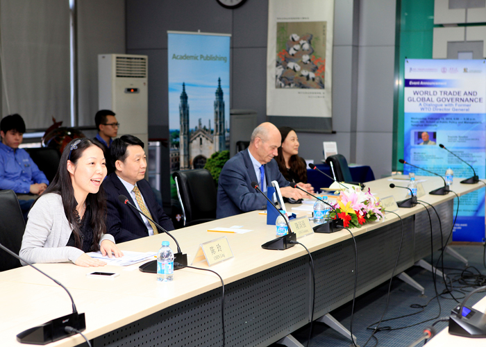 Pascal Lamy at Tsinghua University