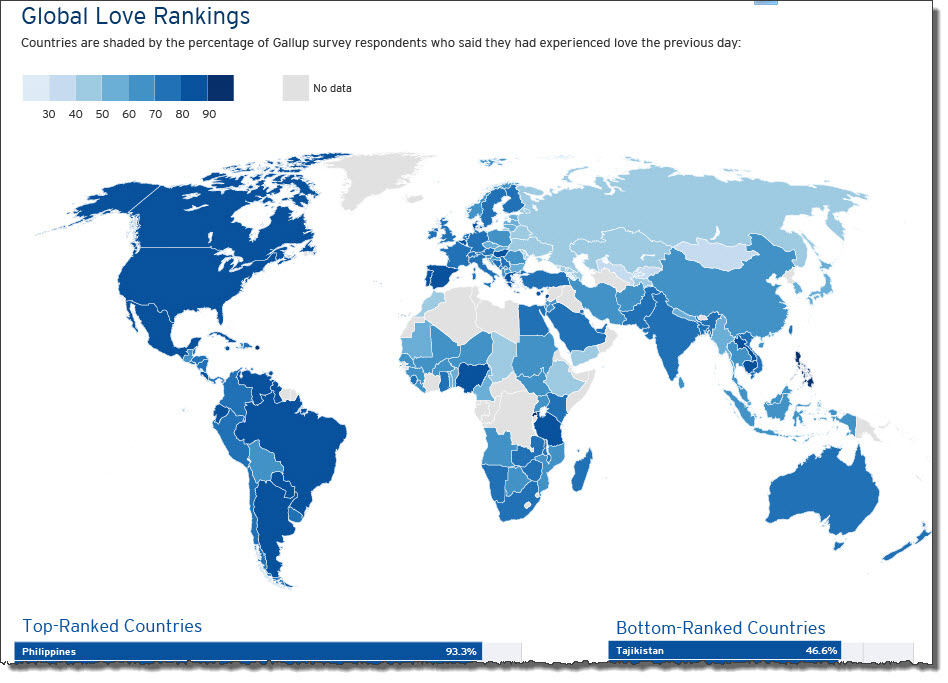 It’s Valentine’s Day. What Country Has the Most Love?