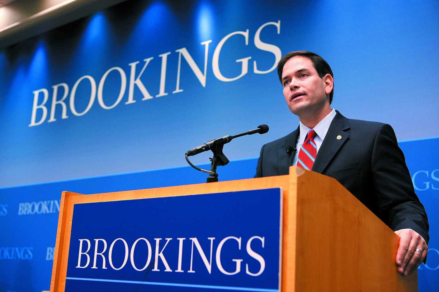 Sen. Marco Rubio discusses foreign policy ideas in Brookings speech
