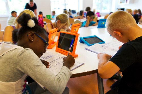 students using tablets