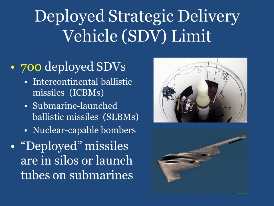 Deployed Strategic Delivery Vehicles (SDV) Limit