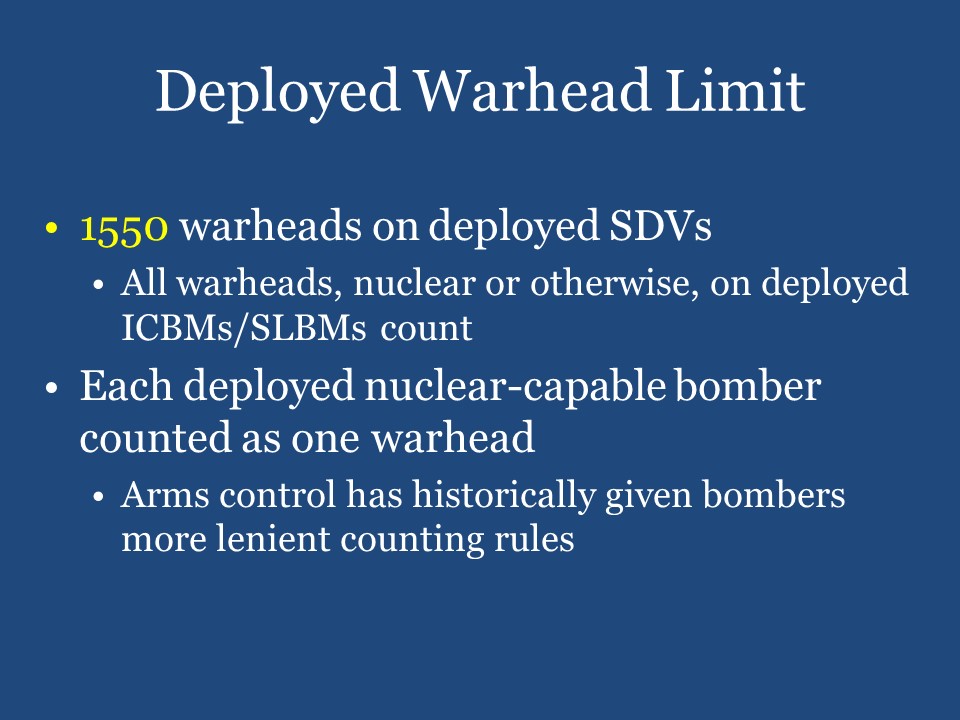 Deployed Warhead Limit