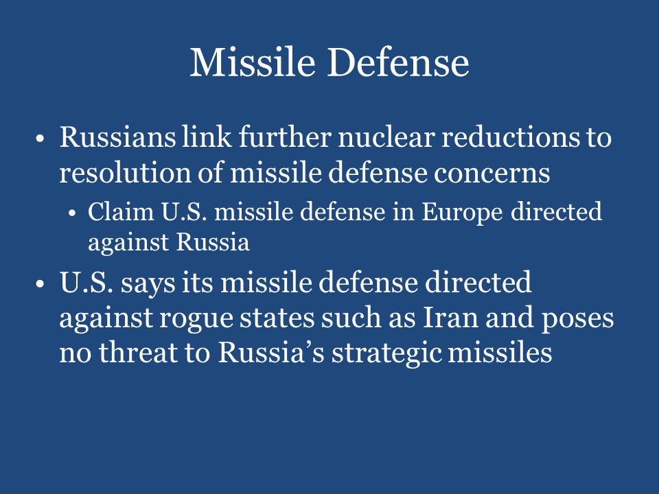 Missile Defense