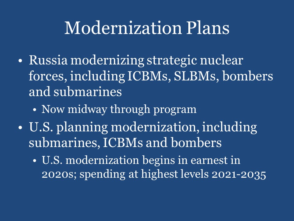 Modernization Plans