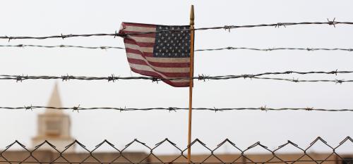 American flag in Iraq