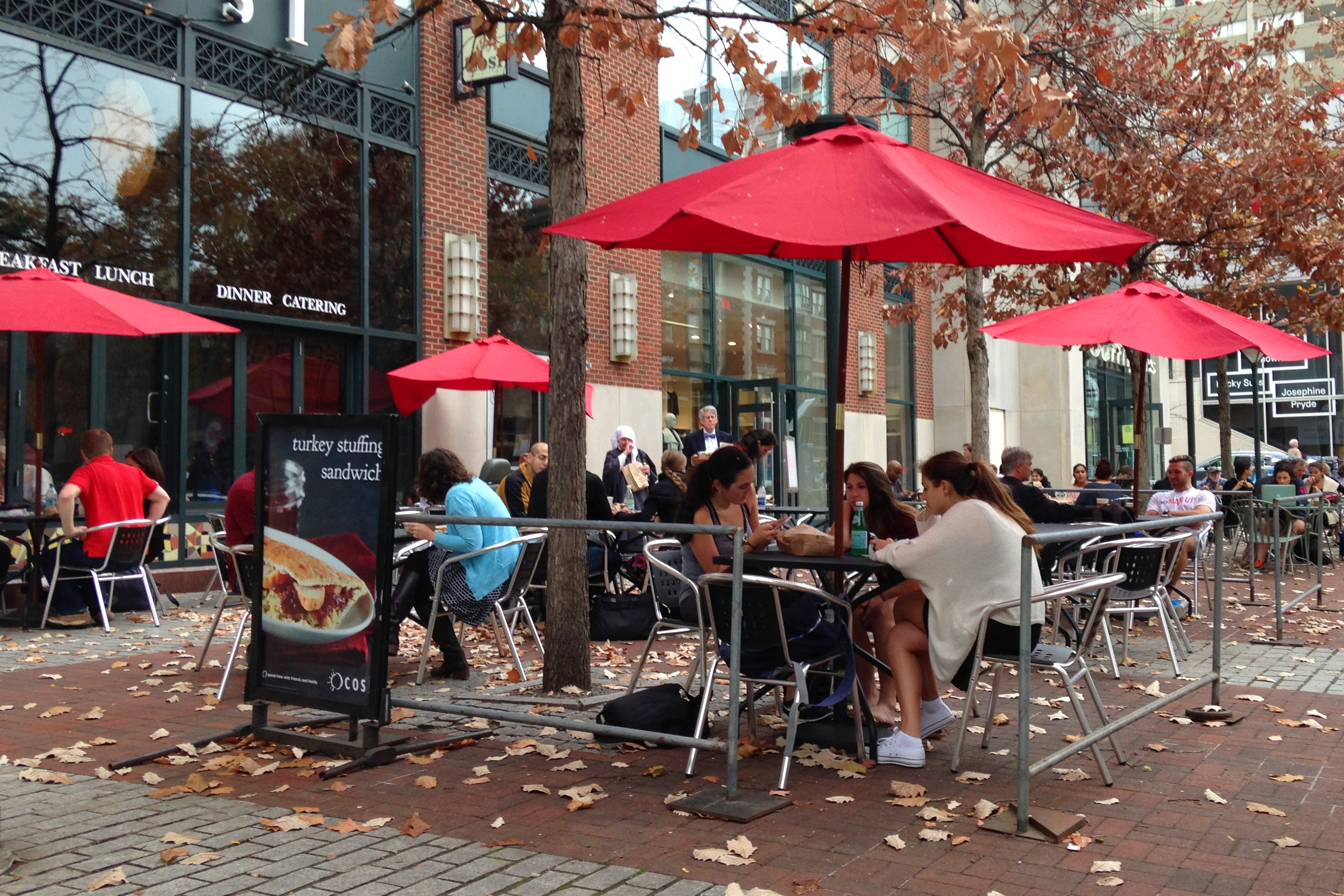 This plaza at the corner of 36th and Walnut Streets in Philadelphia’s innovation district provides a prime example of a quality place.