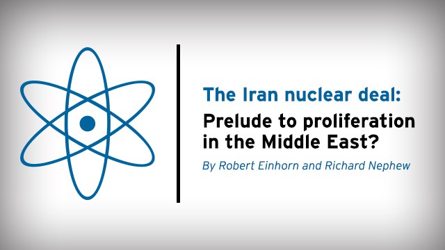 The Iran nuclear deal: Prelude to proliferation in the Middle East ...
