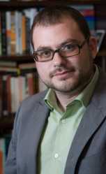 Matthew Yglesias, author of the book "Heads In The Sand" in his Washington DC home. Photographed for book sleeve for the book.