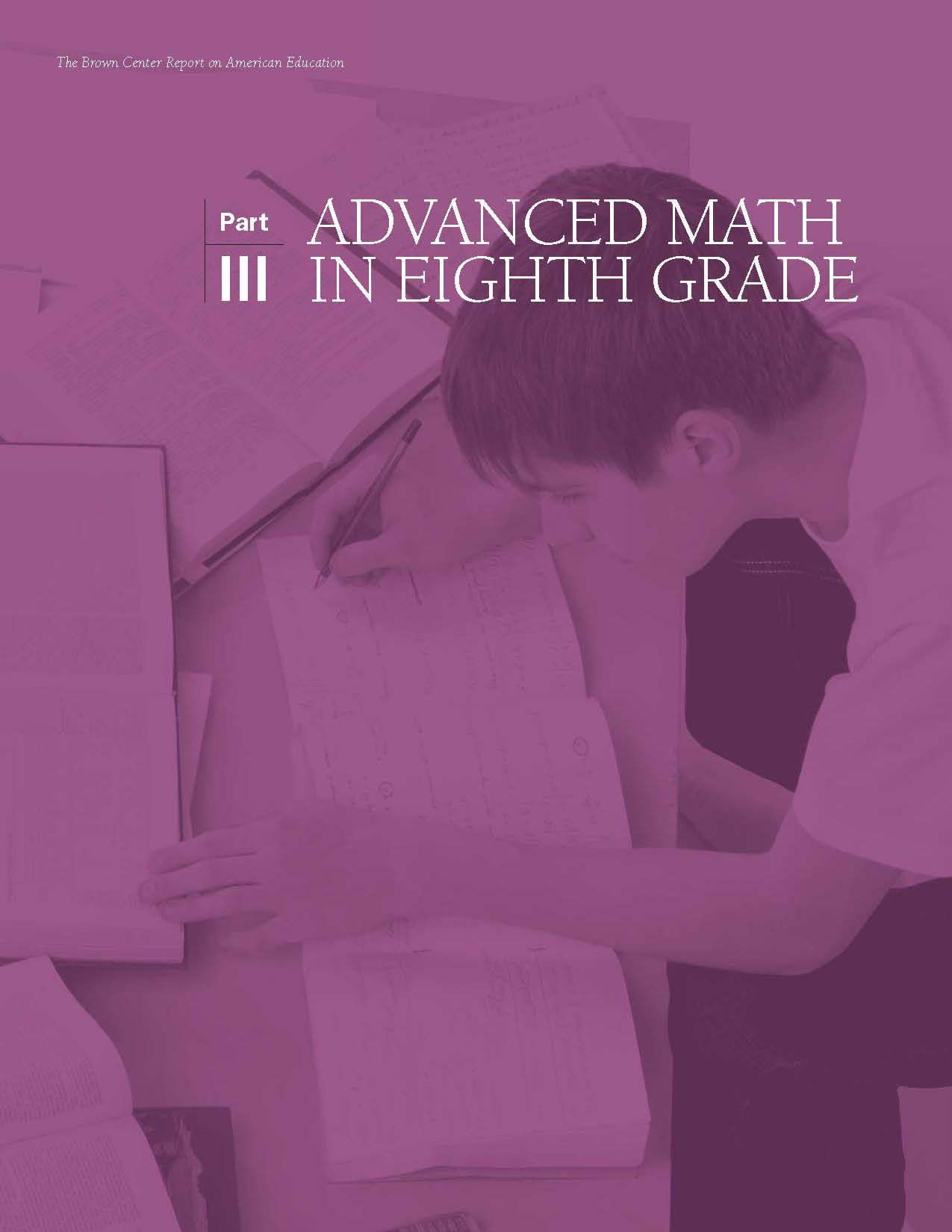 Advanced Math in Eighth Grade | Brookings