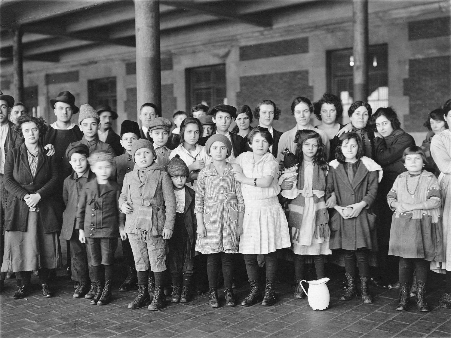Immigrant children at Ellis Island