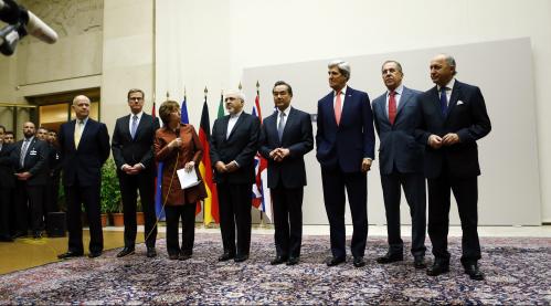 Leaders involved in the P5+1 nuclear deal with Iran.