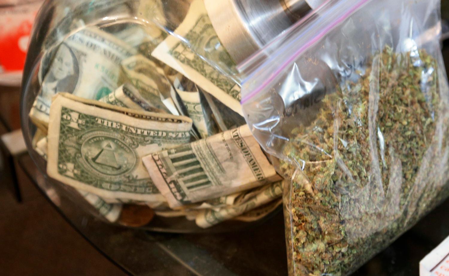 marijuana and money