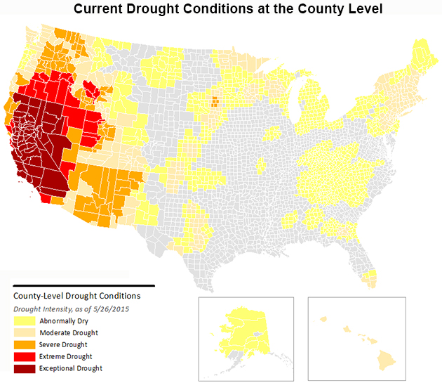 County Drought Map 2015 blog