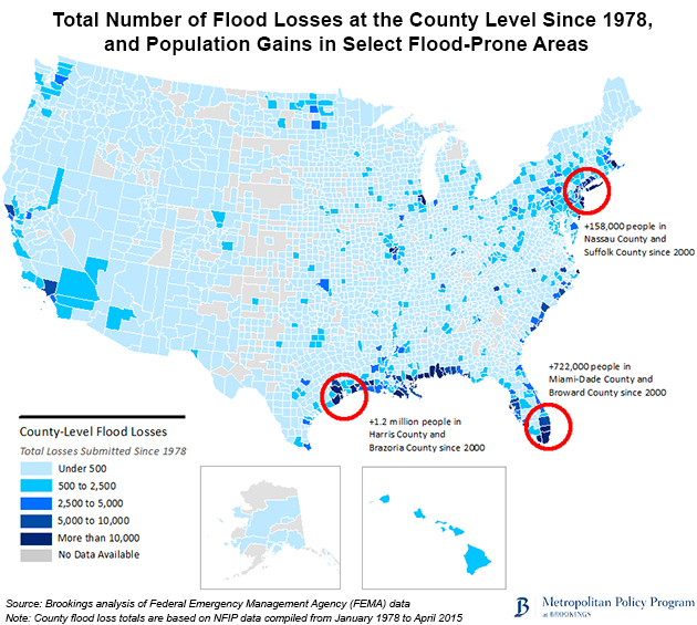 County Flood Claims Map