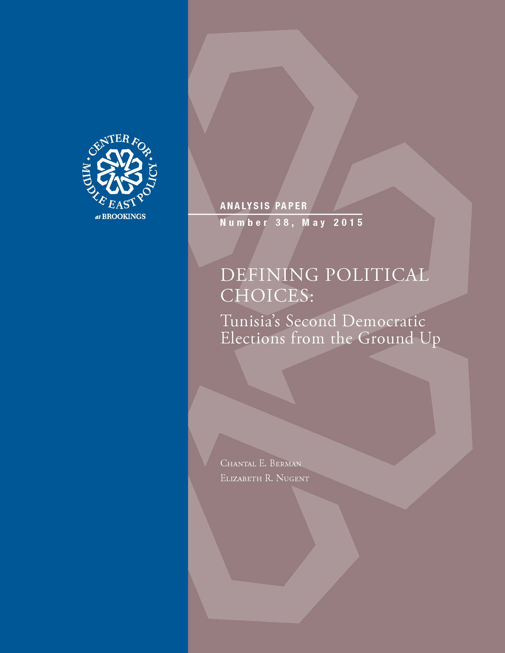 Cover from Defining Political Choices Berman Nugent