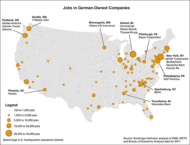 German FDI Map small