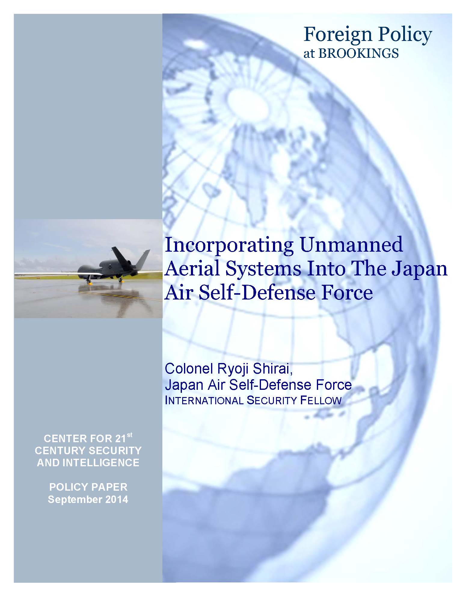 Incorporating UAS Into JASDF Cover