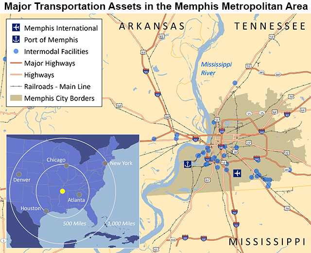 Memphis Map Small