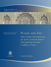 cover private gulf financing syria extremist rebels sectarian conflict dickinson