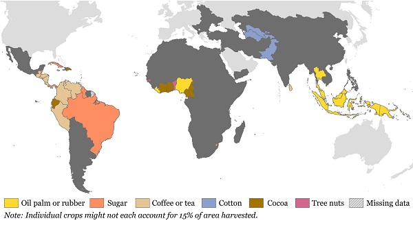 What is the major food crop of Southeast Asia?