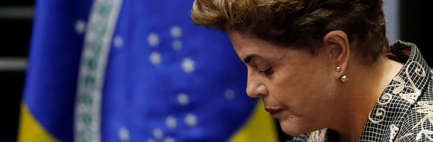 FILE PHOTO - Brazil's suspended President Dilma Rousseff attends the final session of debate and voting on Rousseff's impeachment trial in Brasilia, Brazil, August 29, 2016. REUTERS/Ueslei Marcelino/File Photo