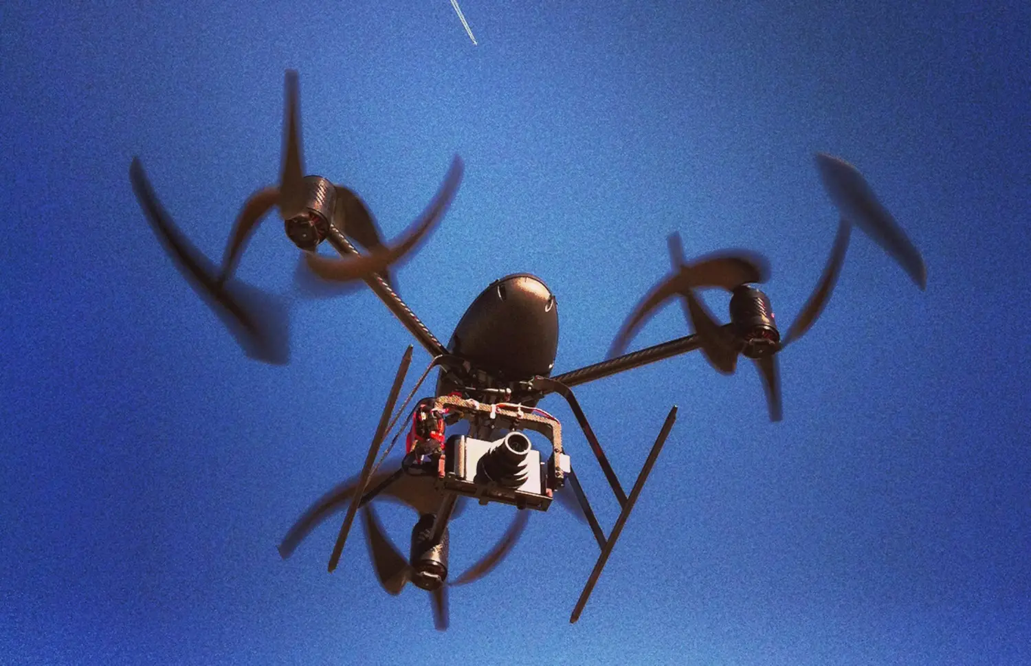 A Draganflyer X6, six-rotor remote controlled helicopter which can fly up to 20 mph and travel up to a quarter mile away and 400 feet high, is pictured at the Grand Valley Model Airfield in Mesa County, Colorado on January 31, 2013. REUTERS/Chris Francescani