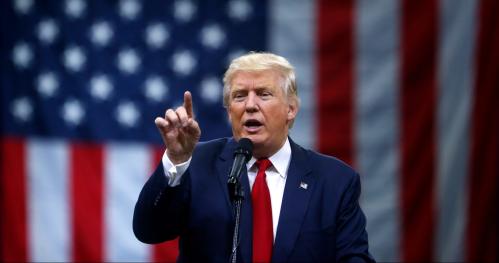 Republican U.S. Presidential nominee Donald Trump attends a campaign event at the Greater Columbus Convention Center in Columbus, Ohio August 1, 2016. REUTERS/Eric Thayer - RTSKM6Z