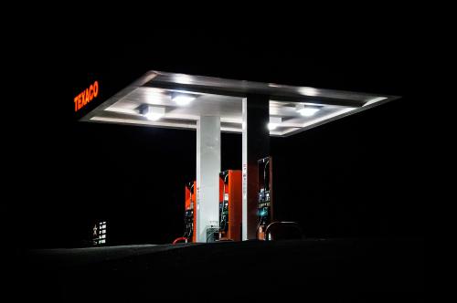 gas station image