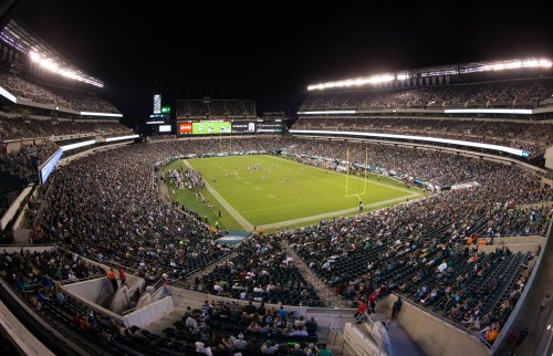 Sep 1, 2016; Philadelphia, PA, USA; General view of the stadium during the second half of a game between the Philadelphia Eagles and the New York Jets at Lincoln Financial Field. The Philadelphia Eagles won 14-6.