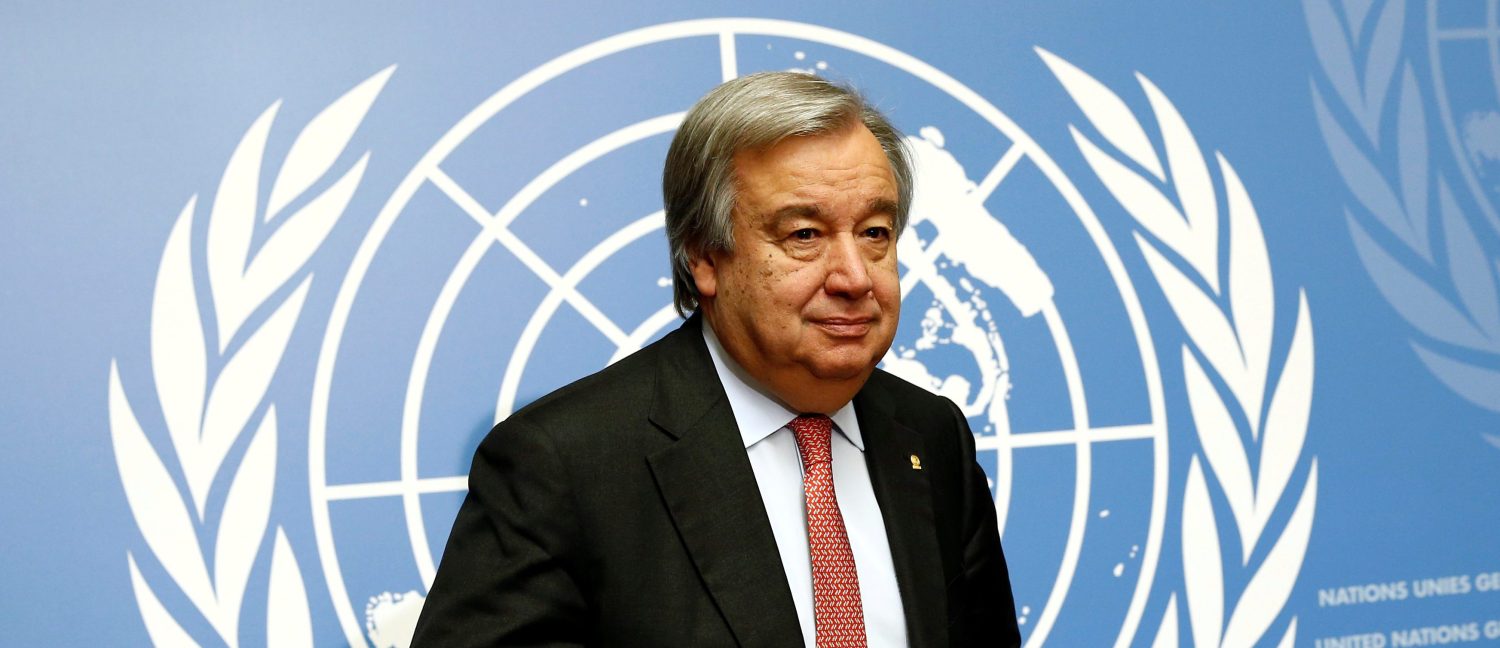 Antonio Guterres, United Nations High Commissioner for Refugees (UNHCR), arrives for a news conference at the United Nations in Geneva, Switzerland December 18, 2015. REUTERS/Denis Balibouse/File photo - RTSQWTU