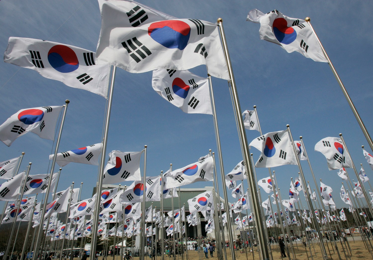 South Korean national flags