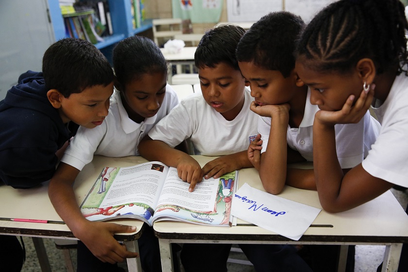 Children Reading In Classroom