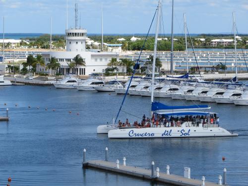 A tourist boat in Cuba