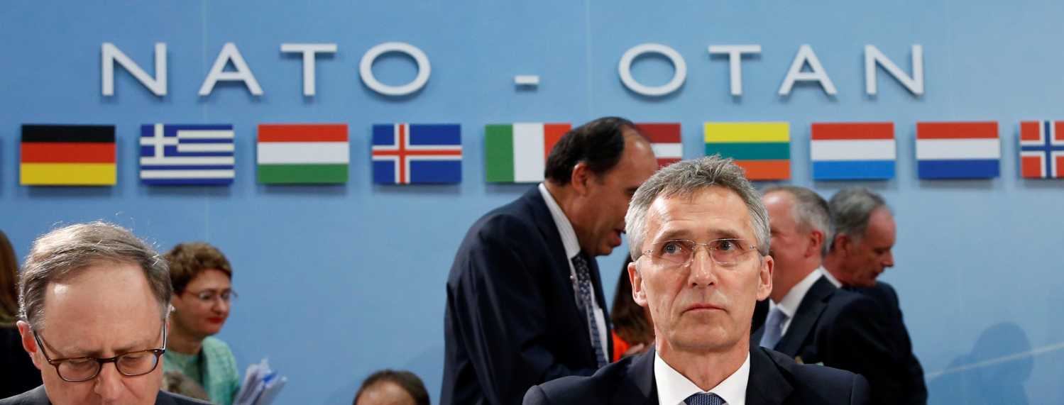 NATO Secretary-General Jens Stoltenberg chairs a NATO defence ministers meeting at the Alliance headquarters in Brussels, Belgium, June 14, 2016. REUTERS/Francois Lenoir - RTX2G6NM