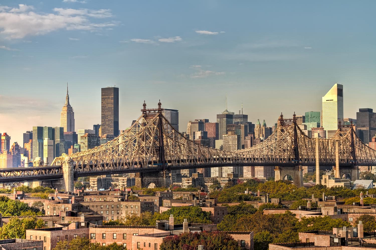 A picture of a bridge in the New York City Skyline, taken October 25, 2010 by hjjanish on FLICKR.