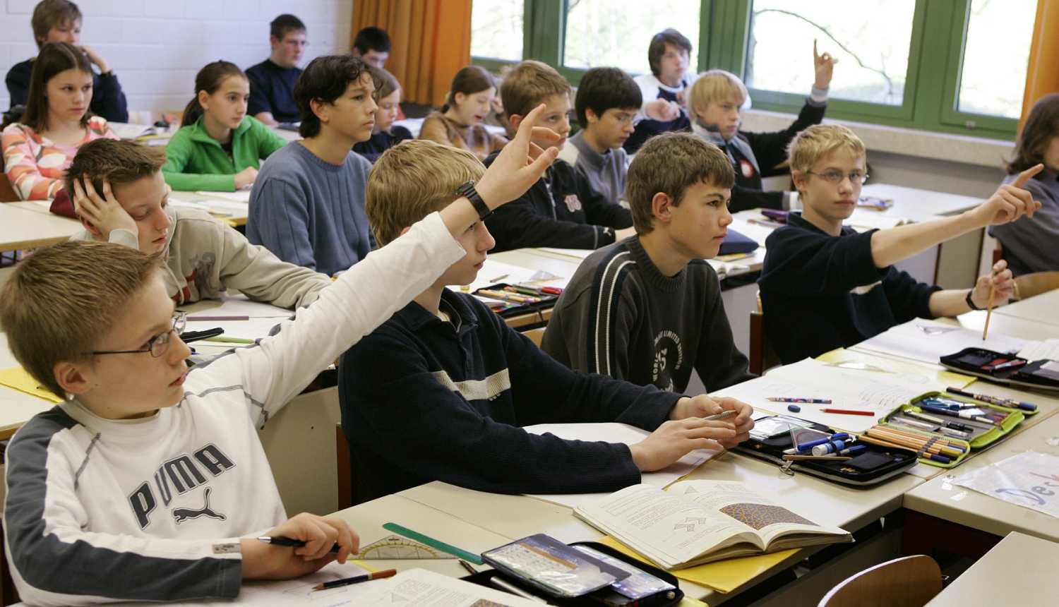 Students of the Archbishops student seminary St. Michael Traunstein