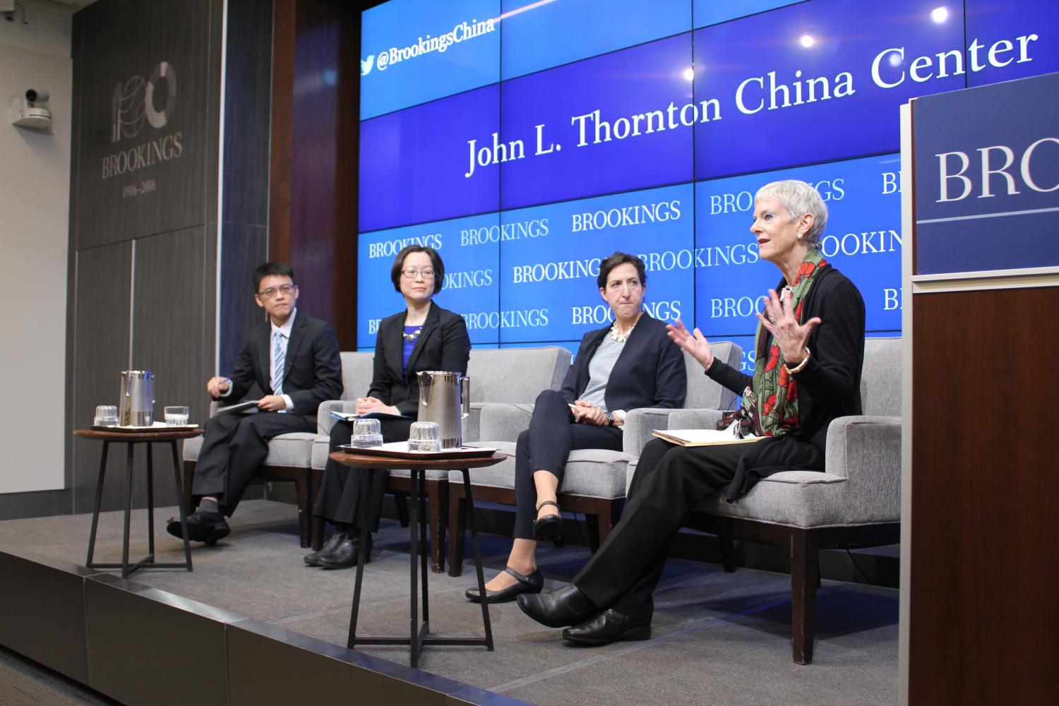 From right to left: Jamie Horsley, Rachel Stern, Carolyn Hsu, and Fang-Yu Chen.