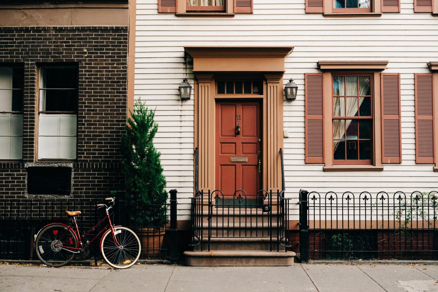 A neighborhood house