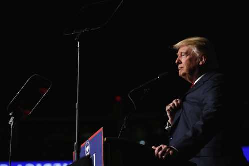 U.S. President-elect Donald Trump speaks during a USA Thank You Tour event at Giant Center in Hershey, Pennsylvania, U.S., December 15, 2016. REUTERS/Lucas Jackson - RTX2V9GY