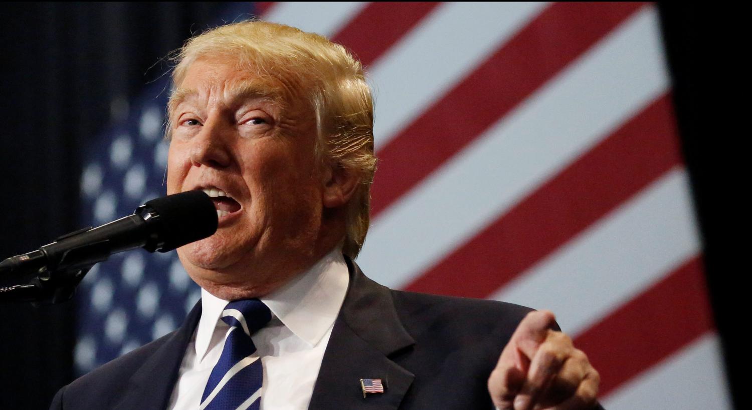 U.S. President-elect Donald Trump speaks at the USA Thank You Tour event at the Wisconsin State Fair Exposition Center in West Allis, Wisconsin, U.S., December 13, 2016. REUTERS/Shannon Stapleton - RTX2UX4M