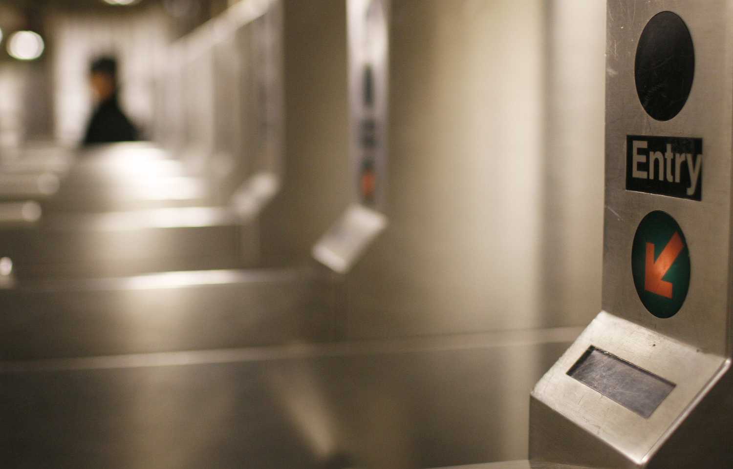 Train station fare machines