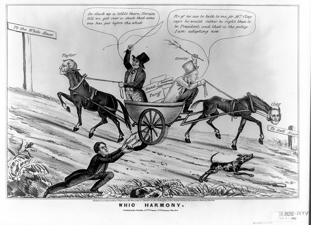 A severe split within the Whig ranks, between partisans of Henry Clay and those of Zachary Taylor, preceded the party's convention in June 1848.