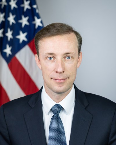National Security Adviser Jake Sullivan has his official Commissioned Officer portrait taken on Tuesday, July 20, 2021, in the Eisenhower Executive Office Building at the White House. (Official White House Photo by Stephanie Chasez)