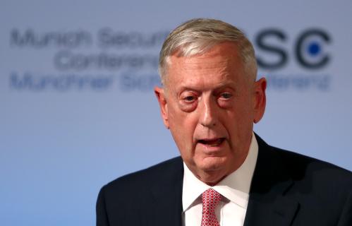 Defense Secretary Jim Mattis speaks at the opening of the 53rd Munich Security Conference in Munich, Germany